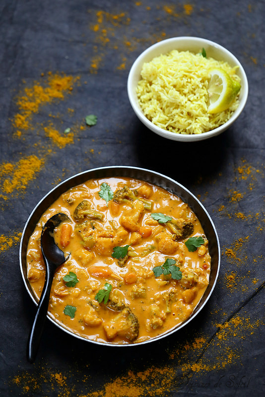 Curry végétarien - Un déjeuner de soleil