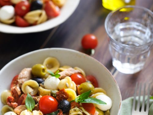 Salade de riz à l'italienne - Recette plat facile - Un déjeuner de soleil