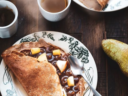 Crêpes à la farine de châtaigne AOP - dessert à base de chataignes