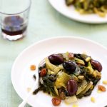scarole sautee olives raisins pignons comme naples
