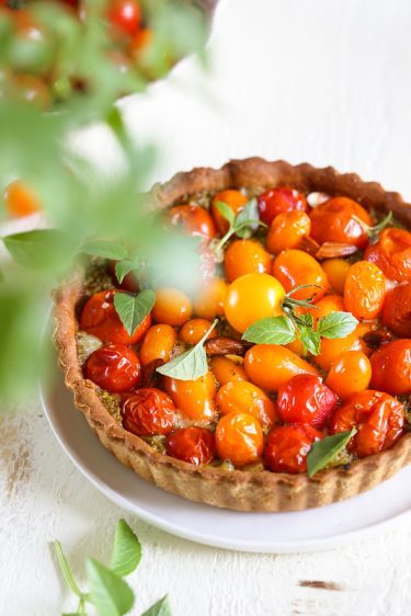 Tarte Aux Tomates Et Pesto - Recette Italienne Facile Et Vidéo - Un ...