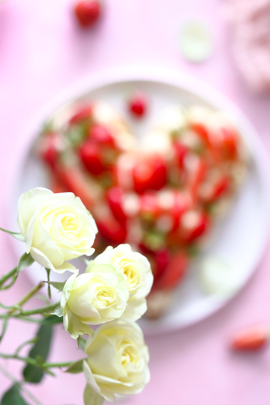tarte coeur fraises recette facile