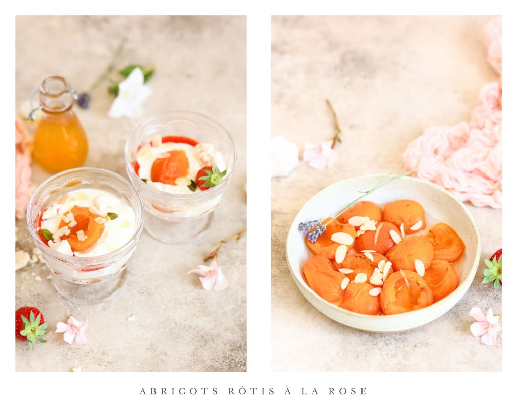 abricots rotis rose recette facile