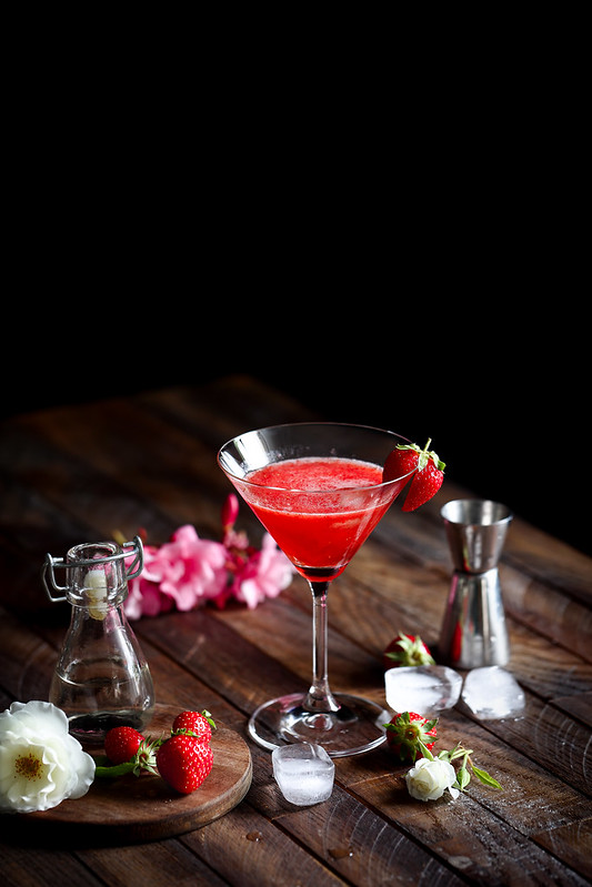 cocktail fraise vodka rose recette
