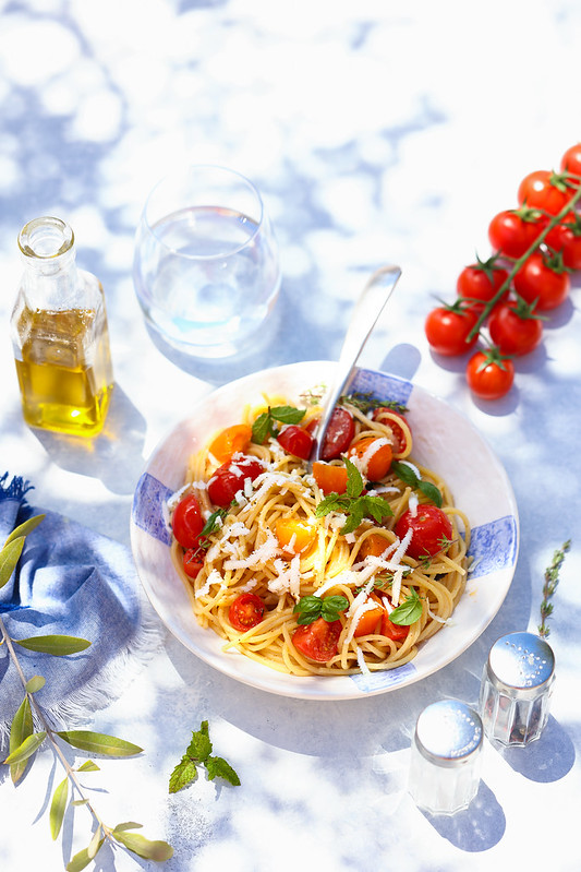 pates tomates crues marinees recette italienn
