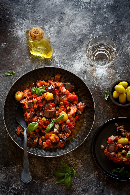 caponata aubergines recette italienn facile