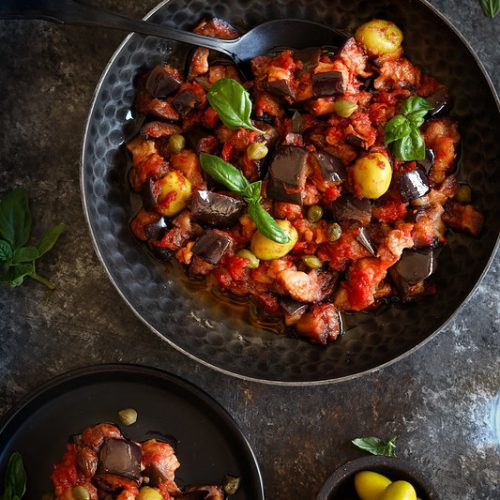 caponata aubergines sicilienne recette