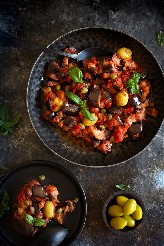 caponata aubergines sicilienne recette