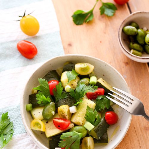 salade italienne courgette vapeur