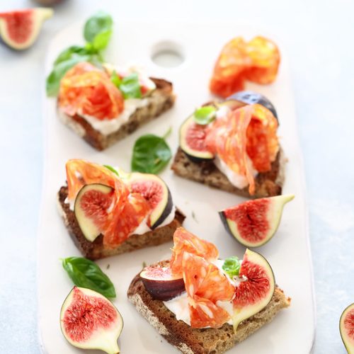 tartines burrata figues recette aperitif italien facile