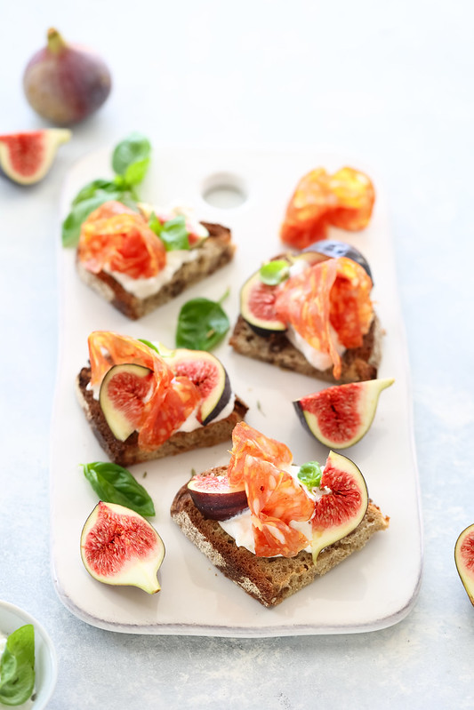 tartines burrata figues recette aperitif italien facile