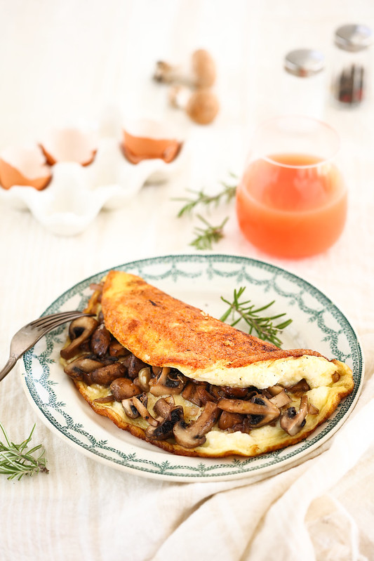 omelette soufflee champignons