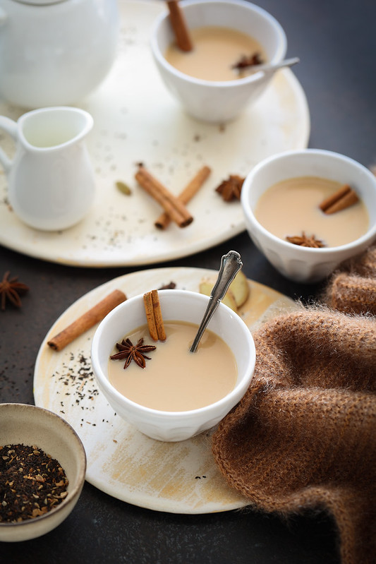 Thé Masala chai (aux épices et au lait à l’indienne)