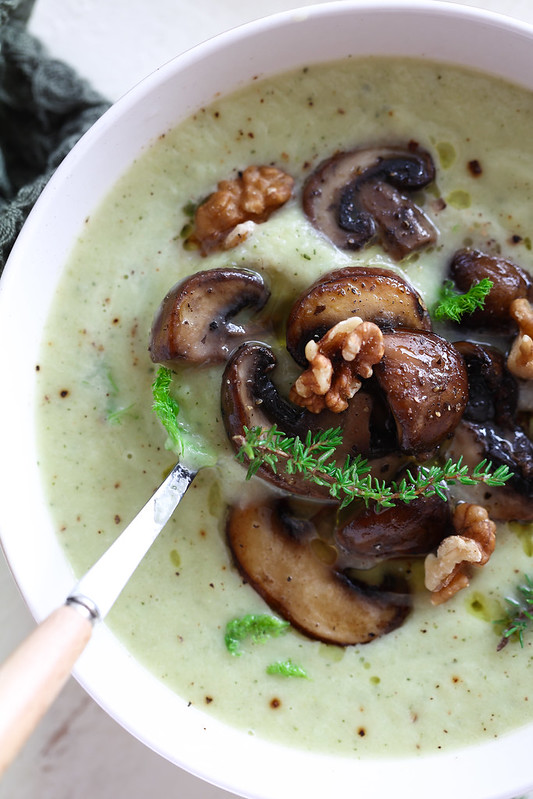 veloute fenouil champignons recette italienne