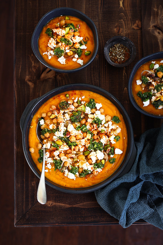 soupe legumes epices feta recette