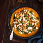 soupe potimarron legumes epices feta