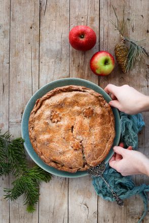 Tourte aux pommes (avec une surprise)