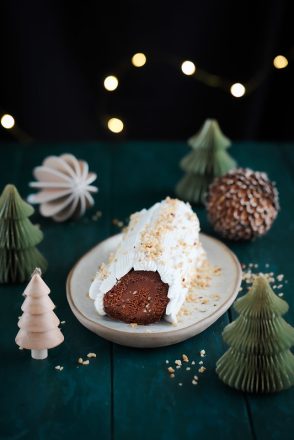 Bûche roulée vegan chocolat noisettes