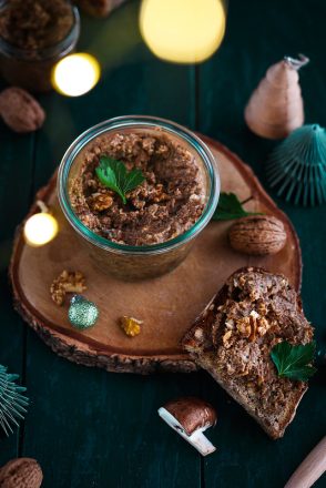 Terrine aux champignons vegan