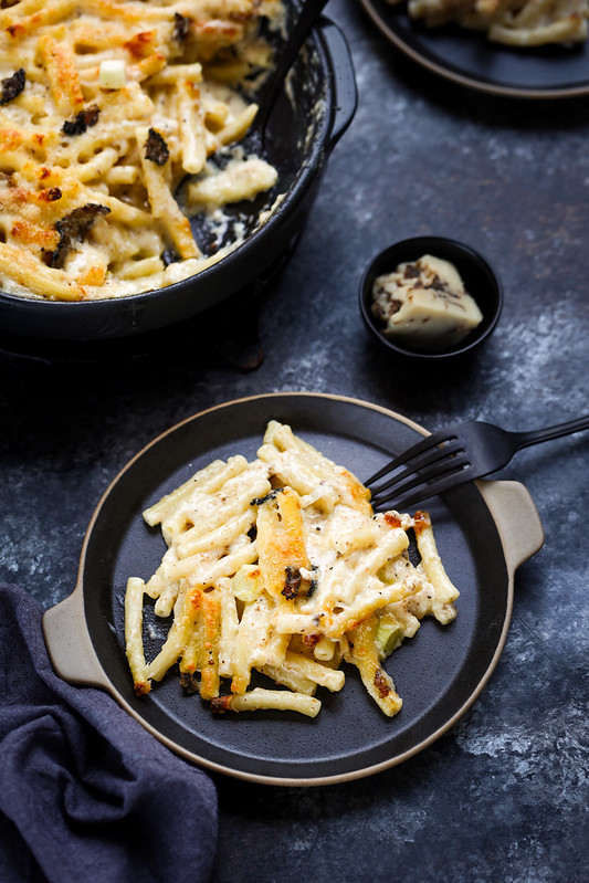 Macaroni and cheese au fromage et à la truffe recette