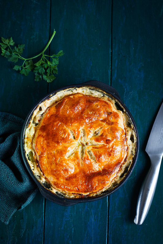 pie au poulet et champignons