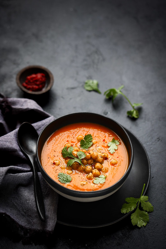 veloute courge harissa vegan