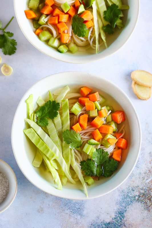 bouillon legumes gingembre recette legere