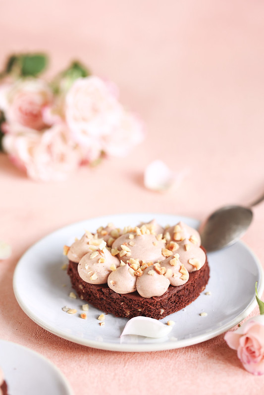 brownie couer mousse chocolat lait