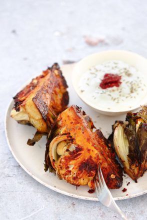 Chou-fleur rôti à la harissa