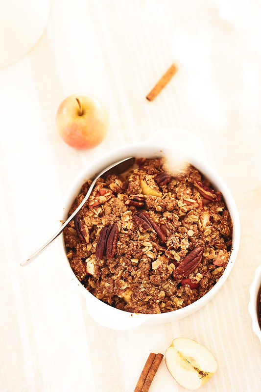 crumble pommes flocons avoine