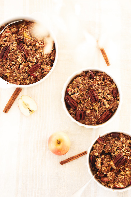 crumble pommes noix de pecan recette facile